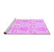 Sideview of Machine Washable Abstract Purple Modern Area Rugs, wshabs1183pur