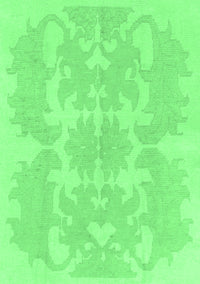 Abstract Emerald Green Modern Rug, abs1184emgrn