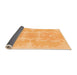 Sideview of Abstract Orange Modern Rug, abs1184org