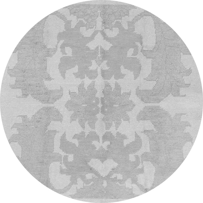 Round Abstract Gray Modern Rug, abs1184gry
