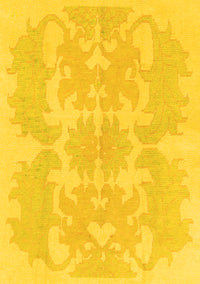 Abstract Yellow Modern Rug, abs1184yw