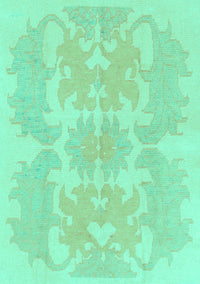 Abstract Turquoise Modern Rug, abs1184turq