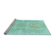 Sideview of Machine Washable Abstract Light Blue Modern Rug, wshabs1184lblu