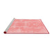 Modern Red Washable Rugs