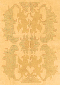 Abstract Brown Modern Rug, abs1184brn