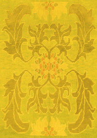 Abstract Yellow Modern Rug, abs1185yw