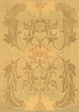 Abstract Brown Modern Rug, abs1185brn