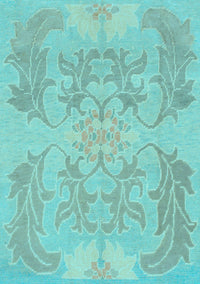 Abstract Light Blue Modern Rug, abs1185lblu