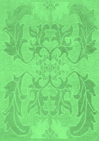 Abstract Emerald Green Modern Rug, abs1185emgrn