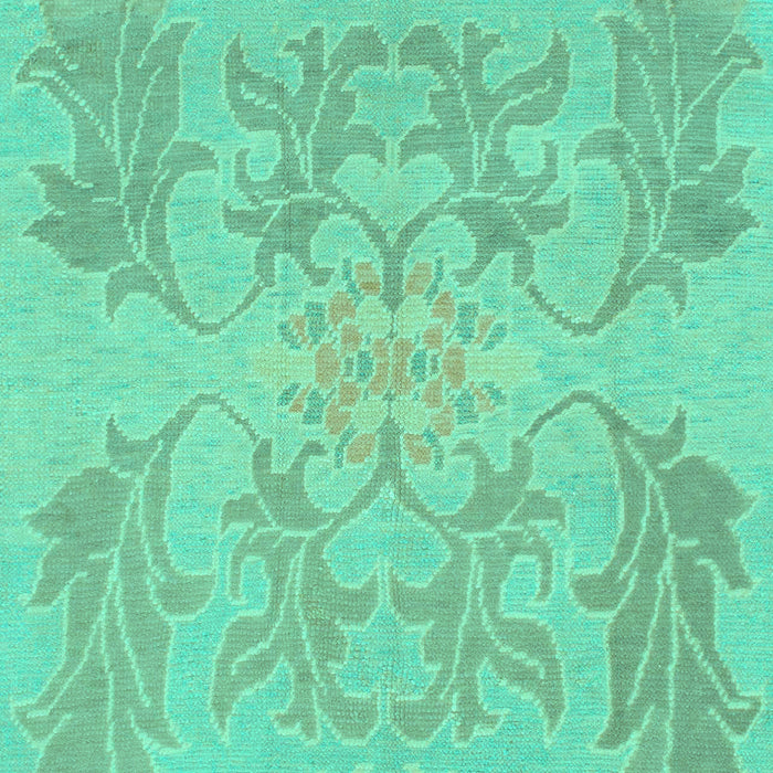 Machine Washable Abstract Turquoise Modern Area Rugs, wshabs1185turq