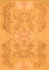 Abstract Orange Modern Rug, abs1185org