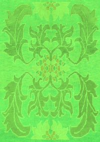 Abstract Green Modern Rug, abs1185grn