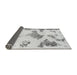 Sideview of Abstract Gray Modern Rug, abs1186gry