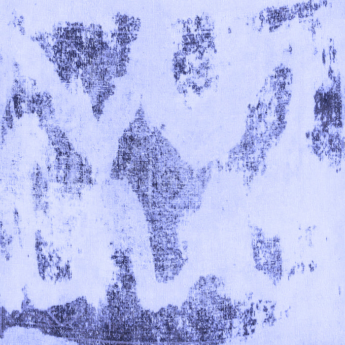 Square Machine Washable Abstract Blue Modern Rug, wshabs1186blu