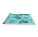 Sideview of Machine Washable Abstract Light Blue Modern Rug, wshabs1186lblu