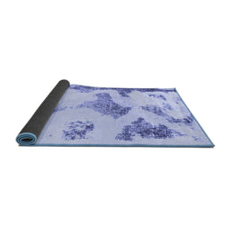 Sideview of Abstract Blue Modern Rug, abs1186blu