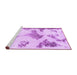 Sideview of Machine Washable Abstract Purple Modern Area Rugs, wshabs1186pur