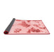 Abstract Red Modern Area Rugs