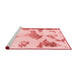 Modern Red Washable Rugs