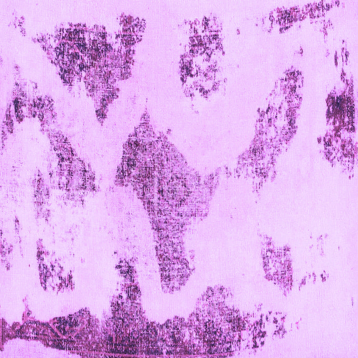 Square Machine Washable Abstract Purple Modern Area Rugs, wshabs1186pur