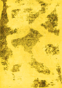 Abstract Yellow Modern Rug, abs1186yw