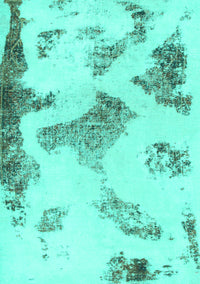 Abstract Turquoise Modern Rug, abs1186turq