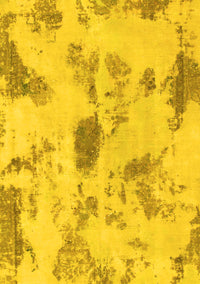 Abstract Yellow Modern Rug, abs1187yw