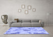 Machine Washable Abstract Blue Modern Rug in a Living Room, wshabs1187blu