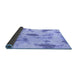 Sideview of Abstract Blue Modern Rug, abs1187blu