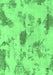 Machine Washable Abstract Emerald Green Modern Area Rugs, wshabs1187emgrn