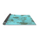 Sideview of Abstract Light Blue Modern Rug, abs1187lblu