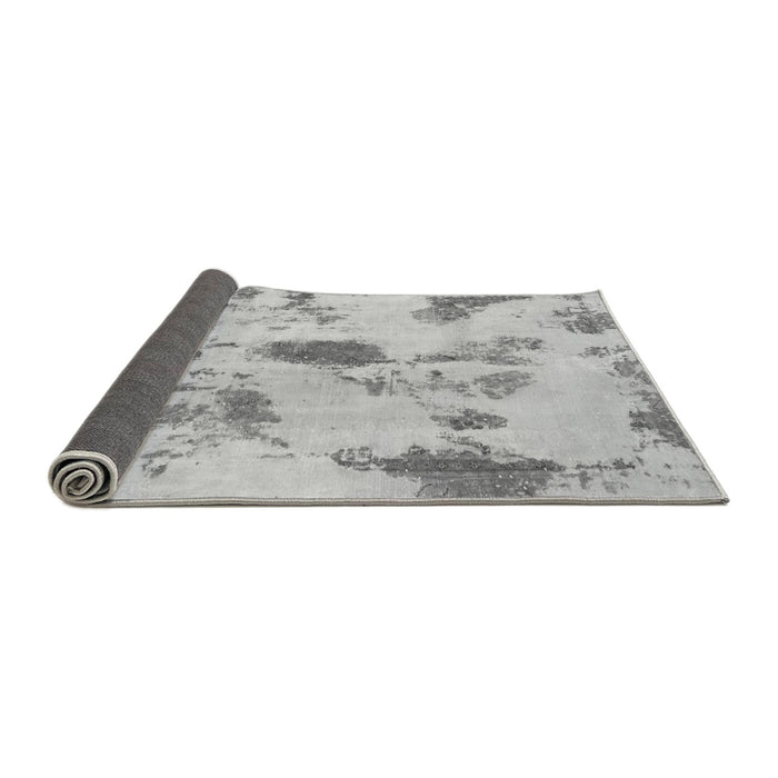 Sideview of Abstract Gray Modern Rug, abs1187gry