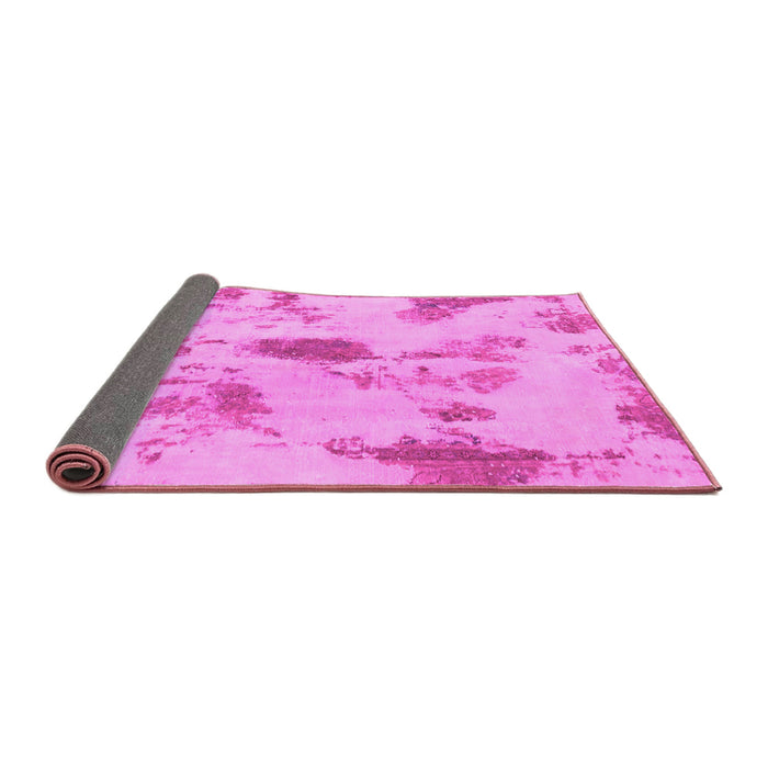 Sideview of Abstract Pink Modern Rug, abs1187pnk