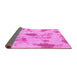 Sideview of Abstract Pink Modern Rug, abs1187pnk