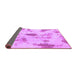 Sideview of Abstract Purple Modern Rug, abs1187pur