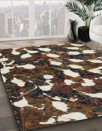 Abstract Bakers Brown Modern Rug, abs1188