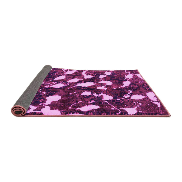 Sideview of Abstract Pink Modern Rug, abs1188pnk