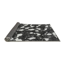 Sideview of Abstract Gray Modern Rug, abs1188gry