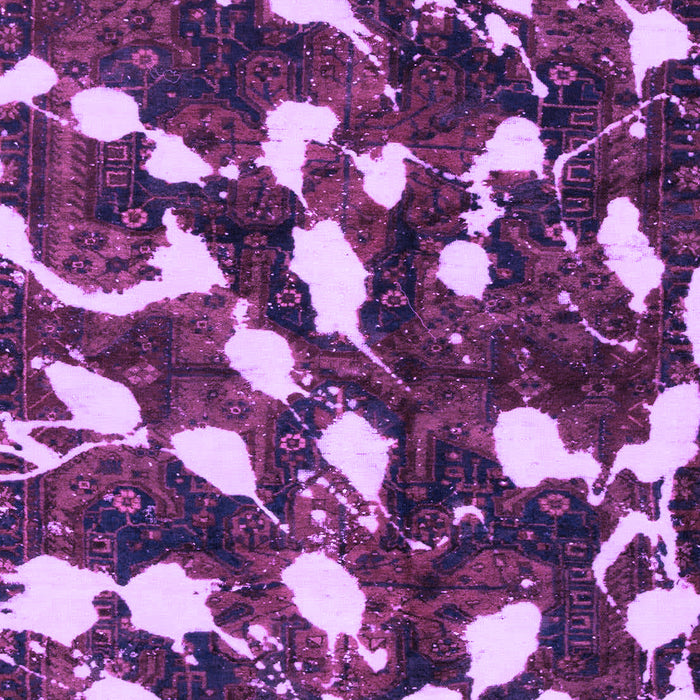 Machine Washable Abstract Purple Modern Area Rugs, wshabs1188pur