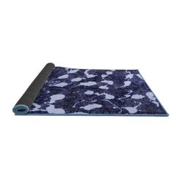 Sideview of Abstract Blue Modern Rug, abs1188blu