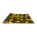 Sideview of Abstract Yellow Modern Rug, abs1188yw