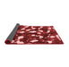 Abstract Red Modern Area Rugs