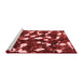 Modern Red Washable Rugs