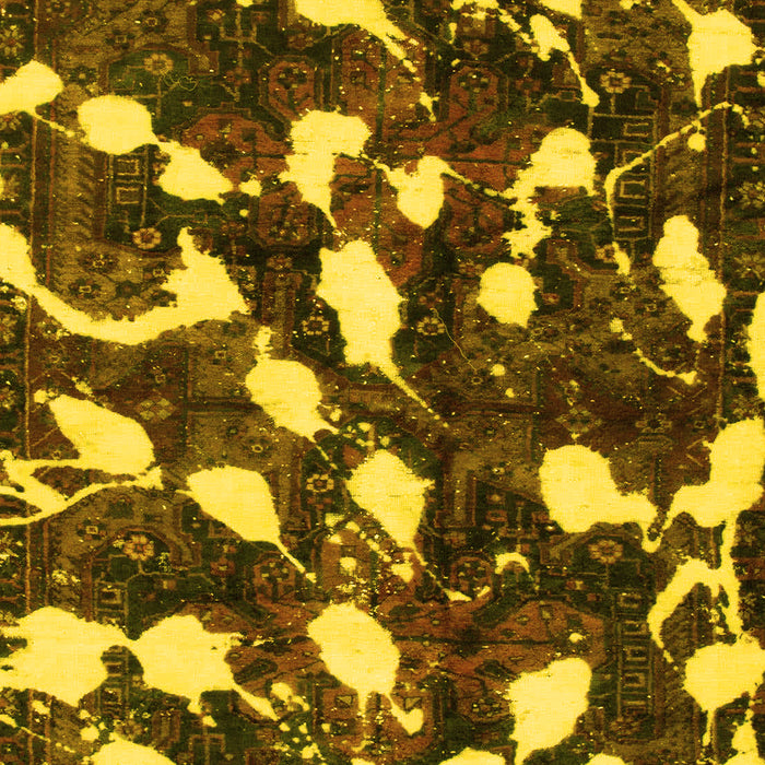 Abstract Yellow Modern Rug, abs1188yw