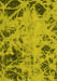 Machine Washable Abstract Yellow Modern Rug, wshabs1189yw