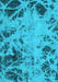 Machine Washable Abstract Light Blue Modern Rug, wshabs1189lblu