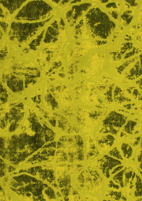 Abstract Yellow Modern Rug, abs1189yw