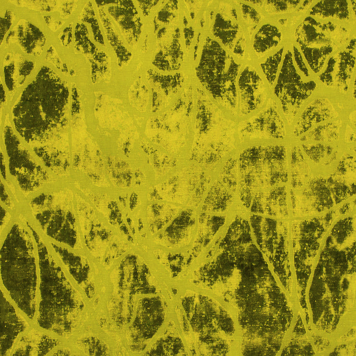 Square Abstract Yellow Modern Rug, abs1189yw