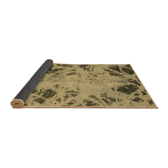 Sideview of Abstract Brown Modern Rug, abs1189brn