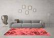 Modern Red Washable Rugs